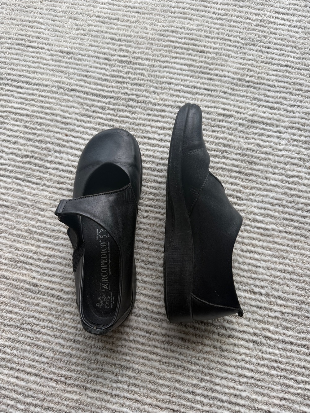 Arcopedico Black Mary Jane Comfort Slip-On